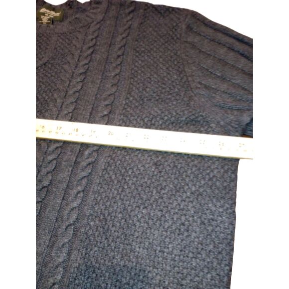 Eddie Bauer Men's Size XLarge Angora Blend Cable Knit Sweater - Picture 4 of 5